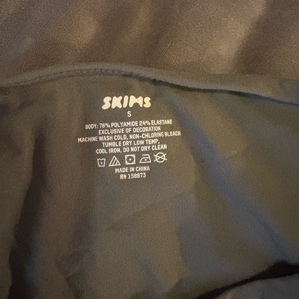 SKIMS Charcoal Sleeveless Muscle Bodysuit